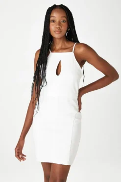 Teardrop White Bodycon Dress