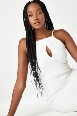 Teardrop White Bodycon Dress