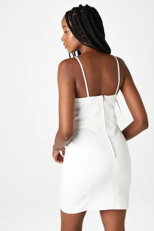 Teardrop White Bodycon Dress