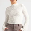 Textured Flared Sleeve Top