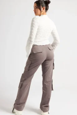 Textured Flared Sleeve Top