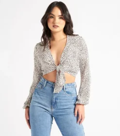 Tie Front Blouse