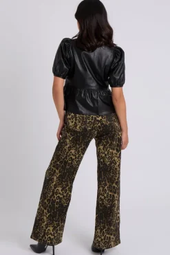 Tie Front PU Top