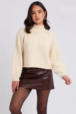 Washed PU Mini Skirt