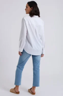 White Cotton Oversized Shirt