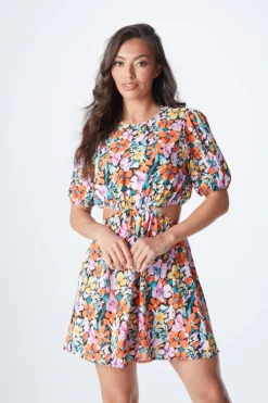 Willow Floral Cut Out Mini Dress