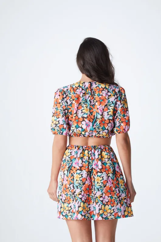 Willow Floral Cut Out Mini Dress