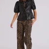 Zebra Wide Leg Jean